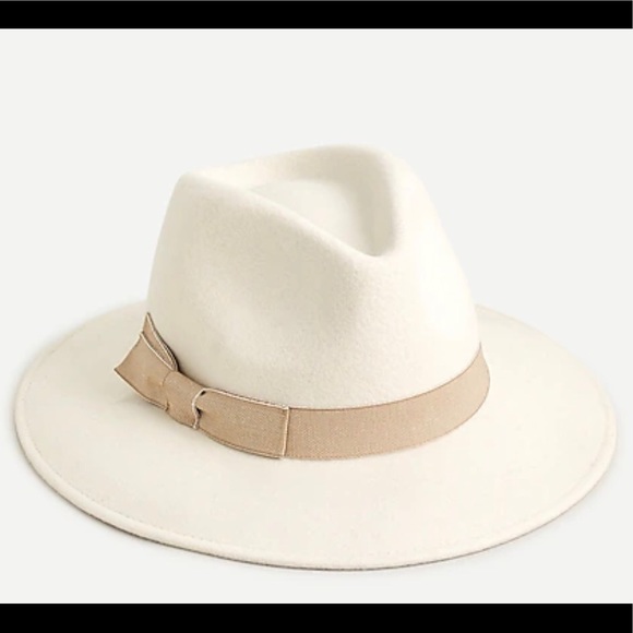 J.Crew Fedora Western Hat Grosgrain Wool Italy